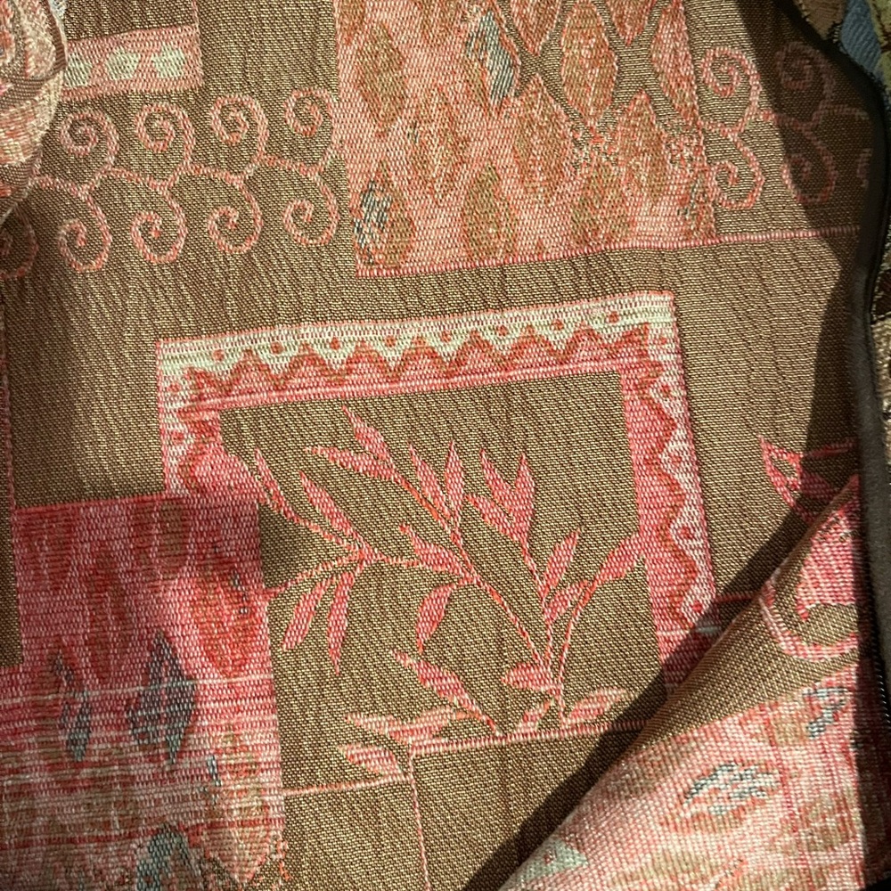 Alfred Dunner Multicolor Fall Leaf Pattern Vest - image 6